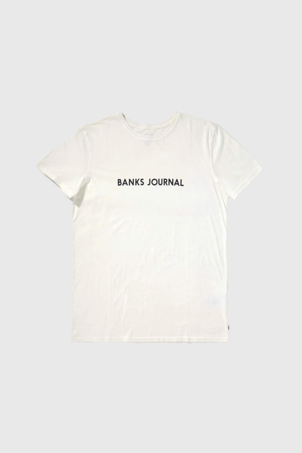 Banks Journal Label Core T-shirt Off White