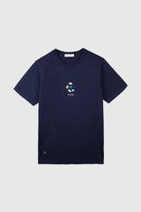 Idioma Gaia T-shirt Navy